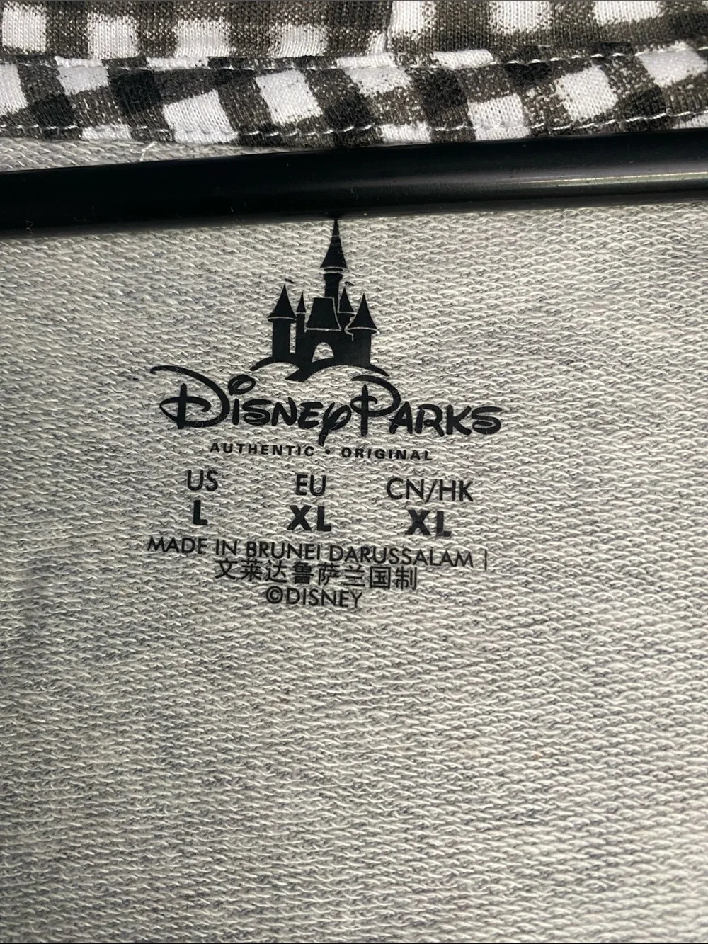 Disney Parks Minnie Mouse Zip Hoodie Women’s Large Handkerchief Style - Picture 2 of 4